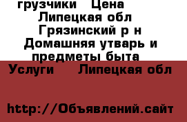 грузчики › Цена ­ 250 - Липецкая обл., Грязинский р-н Домашняя утварь и предметы быта » Услуги   . Липецкая обл.